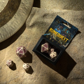 Runequest expansion kauliukų rinkinys smėlio ir bordinės sp